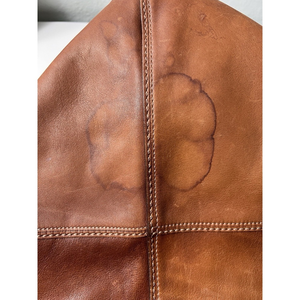 COACH Bleecker Felicia Burnished Leather‎ XL Slim Duffle Hobo Bag Purse 11424 - Picture 7 of 16